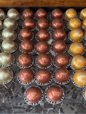 Nespresso Vertuo Barista Creations 60 Loose Coffee Pods Vanilla Caramel Hazelnut